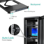 MT-VIKI 19'' LCD KVM Console, 16 Port VGA KVM Switch - Image 5
