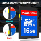 INDMEM SD Card 16GB, 8 Packs Class 10 16GB Flash Memory Card MLC Standard - Image 2