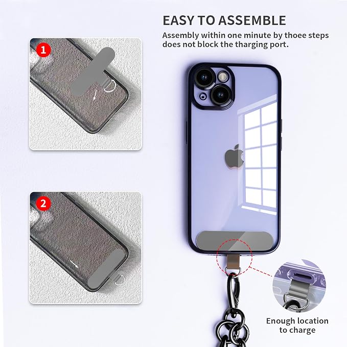 Cell Phone Lanyard Holder Anti Theft Crossbody Phone Wrist & Neck Strap - Image 4
