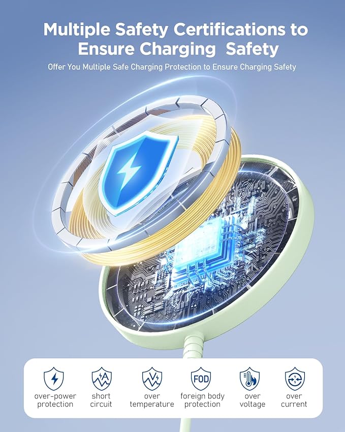 Magnetic Wireless Charger Fast Charge Strong Magnet Charging Pad - Image 4