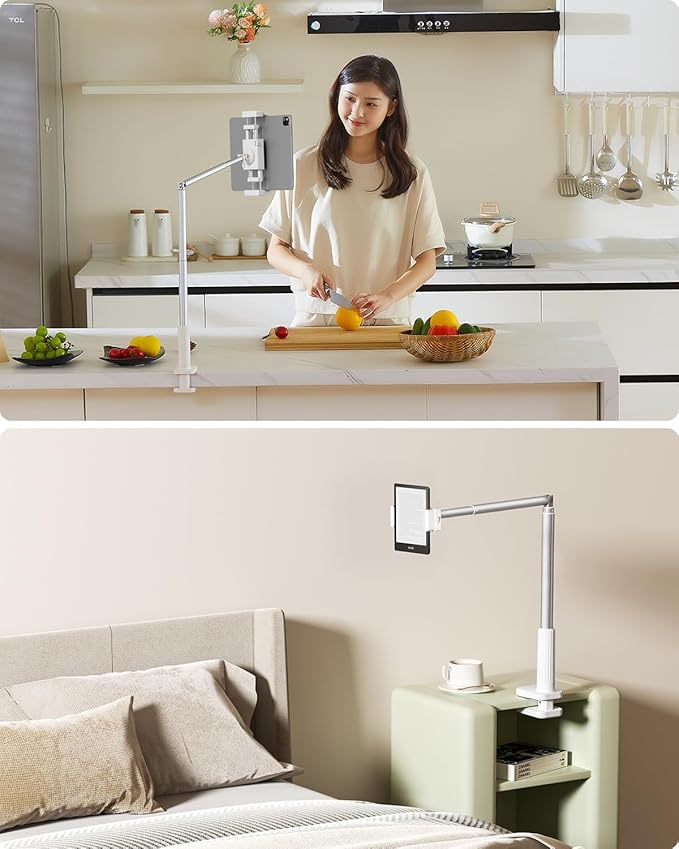 Phone Holder for Bed, 360° Rotation Cell Phone Stand, Flexible Long Arm - Image 6