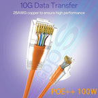 Cat6a Patch Cables 1ft Slim, Cat6 Ethernet Patch Cable Pure Copper, Flexible - Image 2