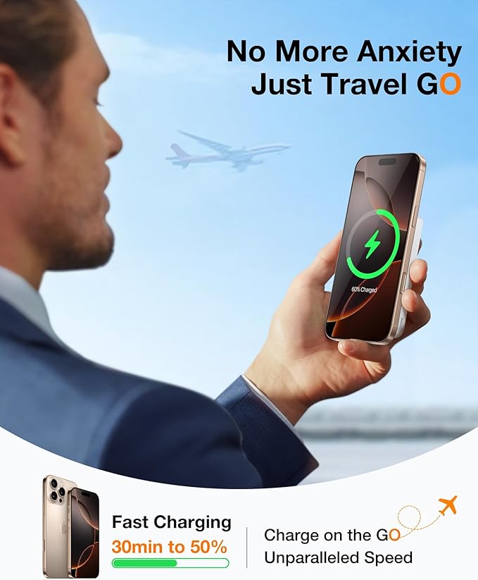 TORRAS 10000mAh Magnetic Portable Charger Power Bank - Image 3