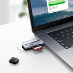 USB 3.0 microSD/SD Card Reader Dual USB A & C Memory Card Reader Adapter 5Gbps - Image 7