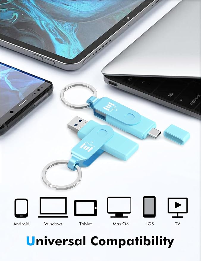 MOSDART 1TB USB3.1 Fast Speed C and A Dual Flash Drive, exFAT Memory Stick - Image 3
