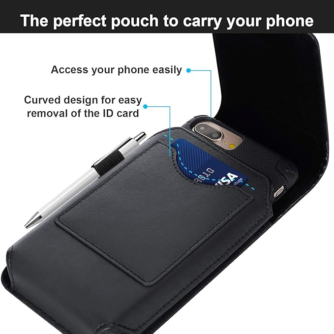 BECPLT Phone Holster for Galaxy S25 Ultra S24/S23/S22/S21/S20 Ultra Leather - Image 5