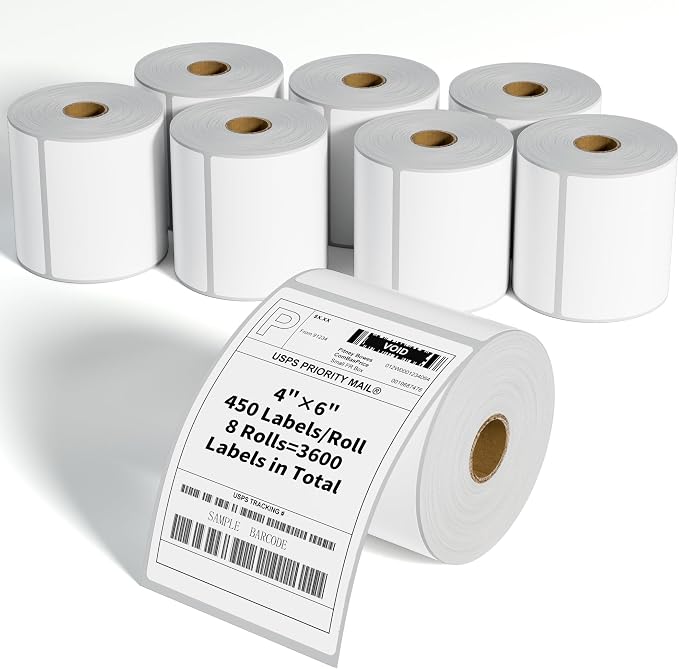 Thermal Shipping Labels, FungLam Mailing Postage Shipping Label Compatible by FungLam