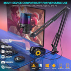 ZealSound Gaming Microphone for PC/Mac/iPhone/Phone – 192kHz/24-bit Podcast Mic - Image 4