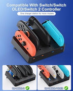 Controller Charger for Nintendo Switch 2 2025 and Switch 1, Horizontal Charging - Image 2