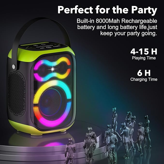 Portable Bluetooth Speakers 80W Big Powerful Wireless Outdoor Loud Stereo Deep - Image 4