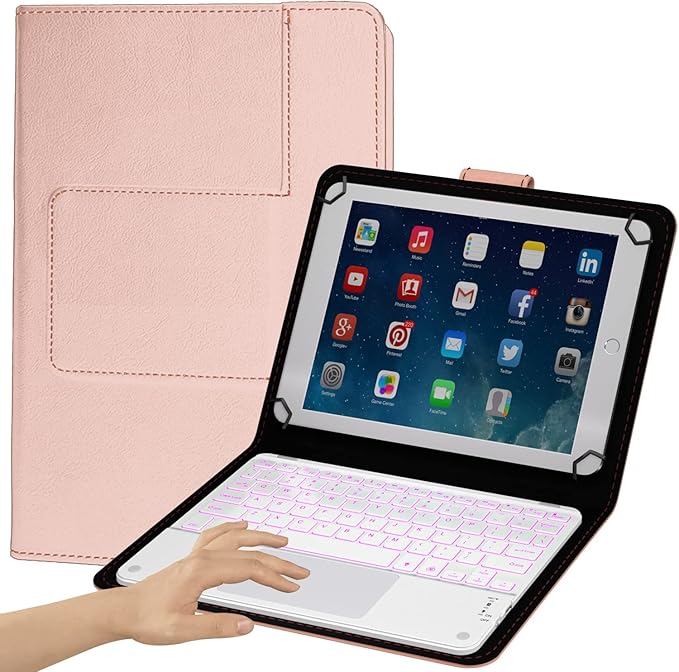 TouchPad Keyboard case for 9", 2-in-1 Bluetooth Wireless Keyboard by eoso