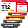 T12 T12L Toner Cartridge Set 4-Pack by JCTONER