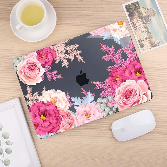 CISSOOK Gorgeous Floral Case for MacBook Pro 14 Inch 2024 2023 2021 Release M4 - Image 6