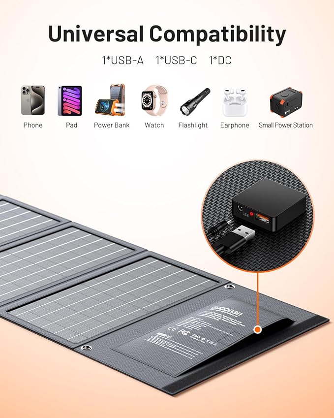 GOODaaa 30W Portable Solar Panel - Image 3