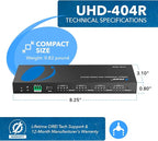 OREI 4x4 4K HDMI Matrix Switcher Splitter, Switch - Image 9