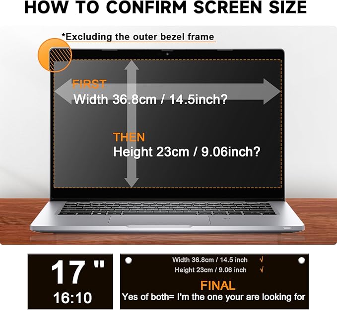 Mamol Laptop Privacy Screen 17 Inch - Image 5