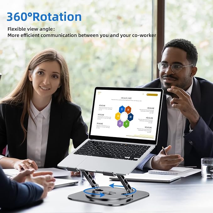 Laptop Stand for Desk, Ergonomic Laptop Riser - Image 2