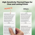 MUNBYN Thermal Receipt Paper 3 1/8 x 230ft, Compatible - Image 5