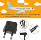 6 Pack US to Europe Plug Adapter, Type C European Travel Adapter, Outlet Wall - Image 4