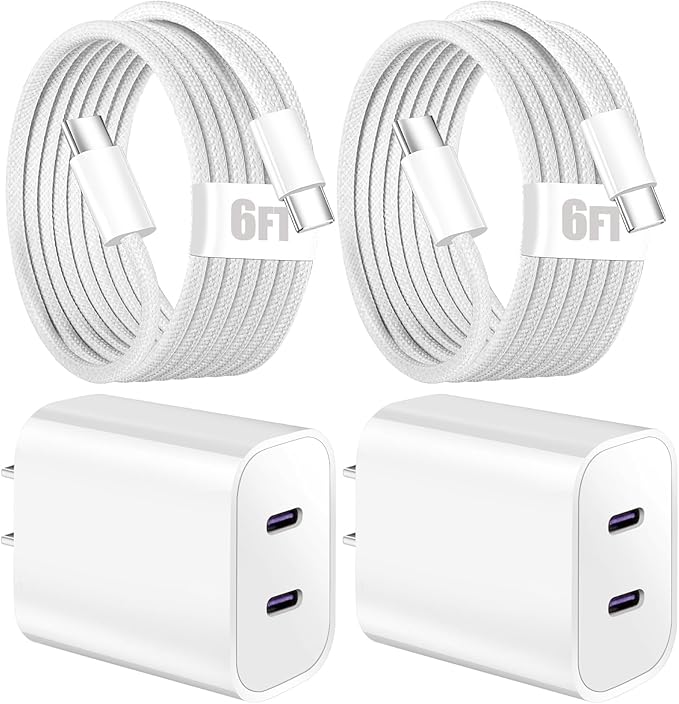 iPhone 16 15 Charger Fast Charging, 6FT Woven USB C Charger Fast Charging Cord by SpeedScope