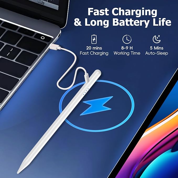 Stylus Pen for iPad Pencil 10th Generation, 20 Mins Fast Charge - Image 2