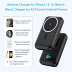 Magnetic Portable Charger 10800mAh, 4-in-1 Wireless Power Bank - Image 7
