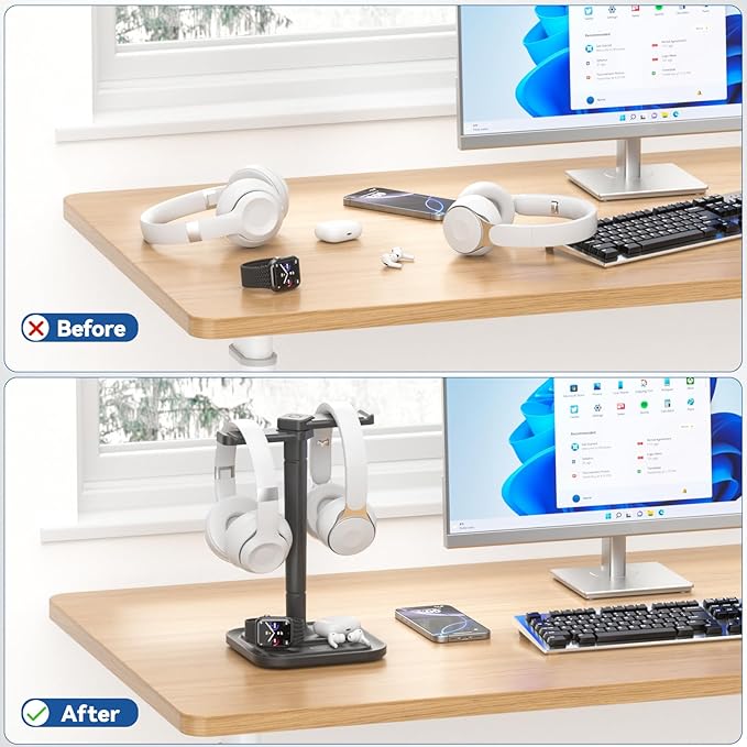 KDD Dual Headphone Stand for Desk - Image 5