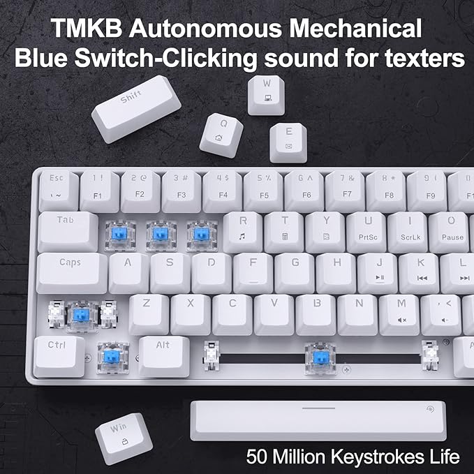 DIERYA T68SE 60% Gaming Mechanical Keyboard, Ultra Compact Mini 68 Key - Image 3