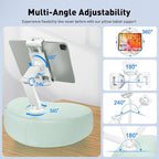 AboveTEK Tablet Pillow Stand for Bed, Hands-Free 360° Adjustable iPad Pillow - Image 6