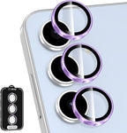 for Samsung Galaxy S24 FE Camera Lens Protector, Individual Metal Ring Tempered by Btscase