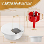 Desk Grommet 2 Inch 10 Pieces, Desk Hole Cover - Image 2