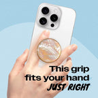 OnTheGrip Cute Natural Seashell Design Round Shape Collapsible Mobile Phone - Image 2