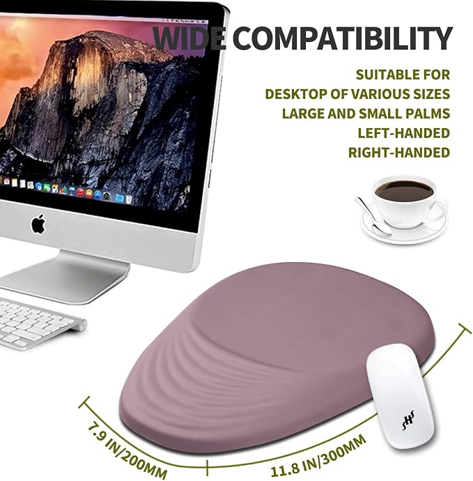 Hokafenle Ergonomic Mouse Pad Wrist Support, Terraced Slope Carpal Tunnel Wrist - Image 4