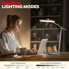 Honeywell Desk Lamp for Home Office, H4 Sunturalux™ Eye-Caring LED Desk Light - Image 2
