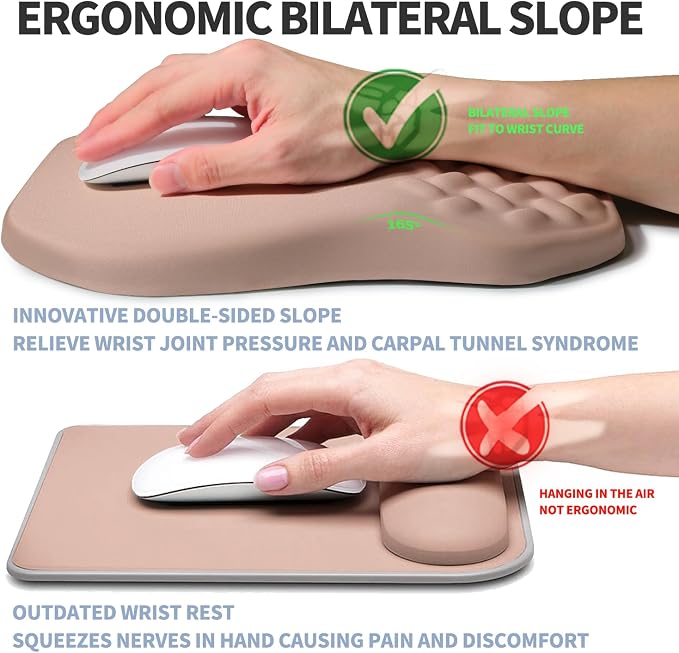 Ergonomic Raised Mouse Pad Wrist Support - Image 2