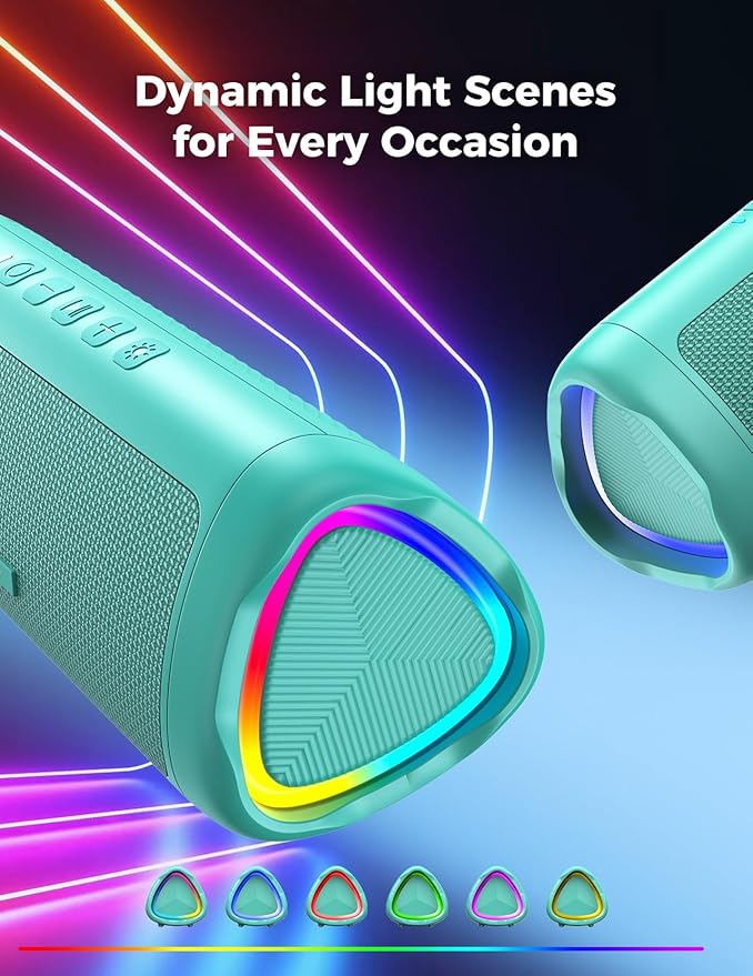 Bluetooth Speaker, 20W HD Sound, Portable Wireless, IPX5 Waterproof, - Image 3