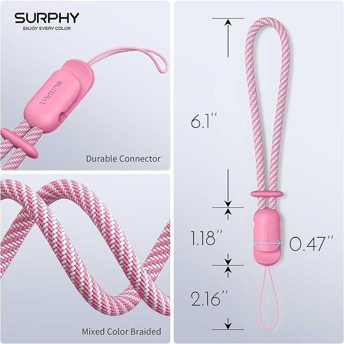 SURPHY 2 Pack Phone Lanyard for Cellphone Case, Phone Wrist Strap for Case - Image 5