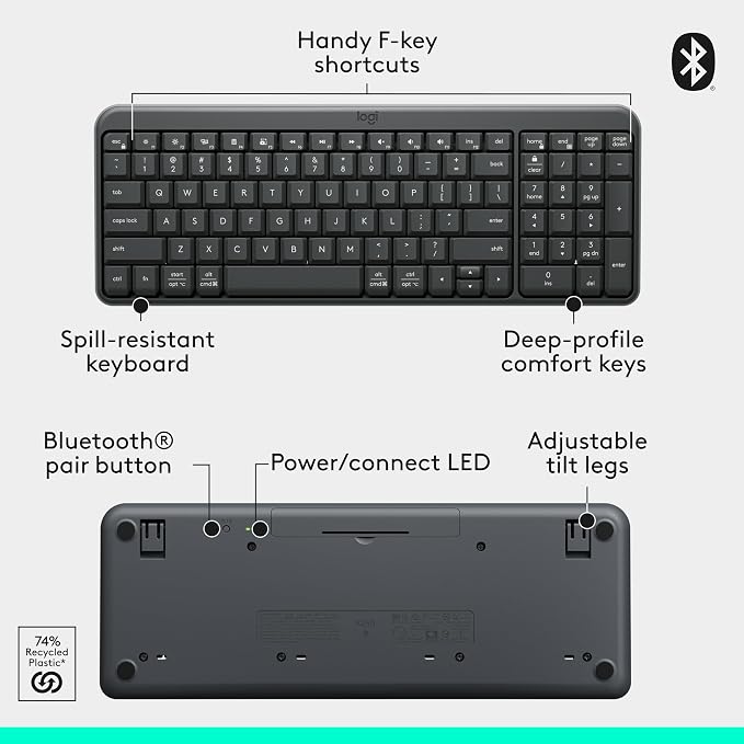 Logitech K250 Bluetooth Keyboard - Image 7