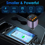 Retractable Car Charger, 5 in 1 Fast Car Phone Charger 90W, Handsfree Call - Image 5