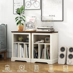 Farmhouse Record Player Stand, 3 Tier End Table, Turntable Stand - Image 2