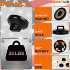 Magnet Zip Tie Mount Clips Magnetic Zip Ties Mount Base Holder Strong Wire - Image 3