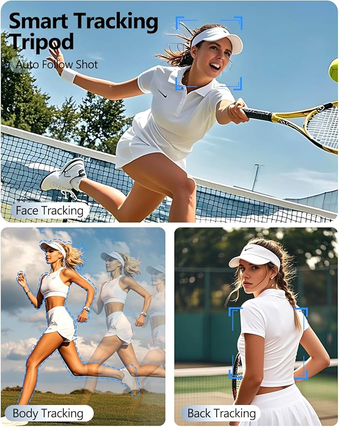 UBeesize 70'' Auto Face Tracking Tripod 360° Rotation - Image 2