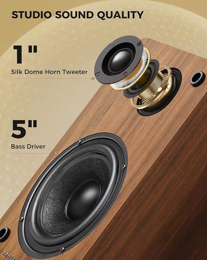 Active Bookshelf Speakers 36W RMS - Image 2