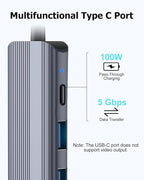 USB C Hub Ethernet HDMI Multiport Adapter - Image 3