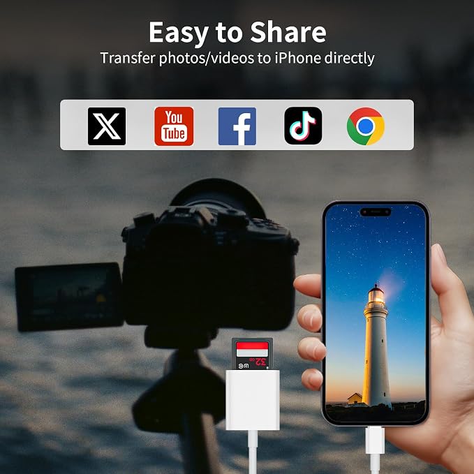 USB C to SD Card Reader, 2-in-1 Type C to SD & TF Memory Card Reader Adapter - Image 6