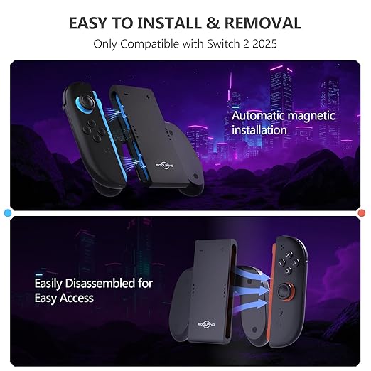 Switch 2 Joycon Charging Grip, Super Magnetic Charger Handle - Image 6