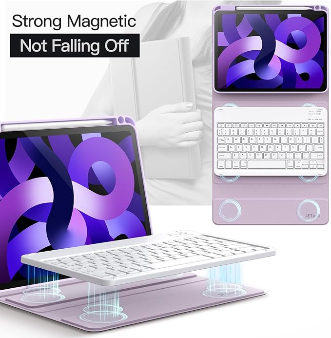 JETech Keyboard Case for iPad Air 11-Inch M3/M2, iPad Air 5th/4th - Image 4