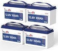 12V 100Ah Pro LiFePO4 Battery, Grade A Battery Cells, 4 Pack Group 31 Deep by Timeusb
