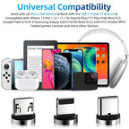 540 Rotation Magnetic Charging Cable, 3 in 1 Phone Charger 3A Fast Charging & - Image 6