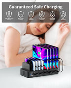 620W Charging Station for Multiple Devices, 10-Port USB C Fast Charger Station - Image 6